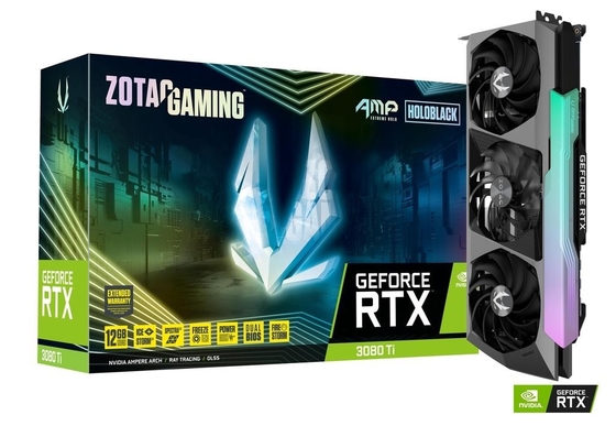 Card đồ họa Geforce 12GB 19Gbps ​​ZOTAC GAMING GeForce RTX 3080 Ti AMP Holo
