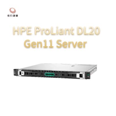 HPE ProLiant DL20 Gen11 Rack Server, hệ thống lưu trữ flash,1U Rackmount Server