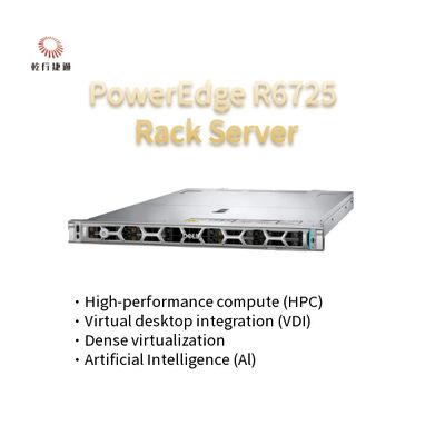 Máy chủ rack công nghệ cao PowerEdge R6725 1U với bộ xử lý AMD EPYC 9005 Series