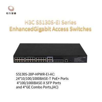 5130V2-28P-HPWR-LI H3C S5130V2-LI Bộ chuyển mạch Ethernet Gigabit thông minh xanh