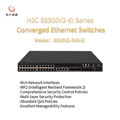 H3C S5500V2-EI Series S5500V2-34S-EI High-performance Converged Ethernet Switches