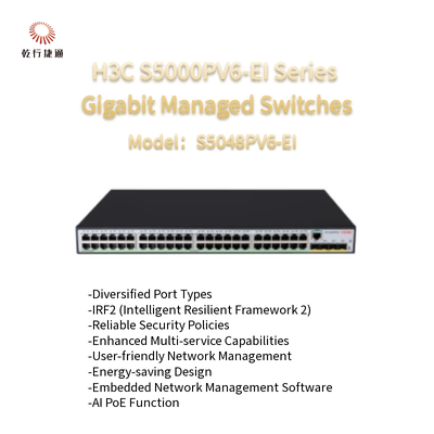 H3C S5000PV6-EI Series S5048PV6-EI Gigabit Managed Switches