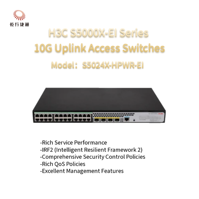H3C S5000X-EI Series S5024X-HPWR-EI 10G Uplink Access Switches