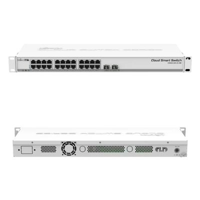 Hai thiết bị chuyển mạch dữ liệu SFP + cổng Chuyển mạch dữ liệu 24 cổng Gigabit được hỗ trợ bởi SwOS
