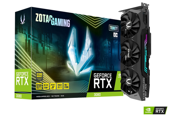 Thẻ đồ họa Zotac Gaming Geforce Rtx 3080 Trinity OC LHR 10GB GDDR6X