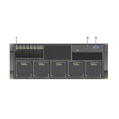 44 Đĩa cứng 3,5 inch Máy chủ Huawei Fusion 32 DDR4 DIMM 5288 V6 Máy chủ Rack 4U