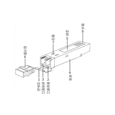 Huawei SFP-GE-LX-SM1310 Optical Transceiver Module ESFP GE Mô hình đơn 1310nm 10km LC