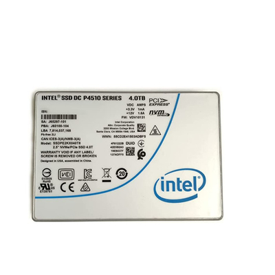 Máy chủ SSD Intel 4TB DC P4510 2.5 U.2 NVMe PCIe SSDPE2KX040T8 SSDPE2KX040T801