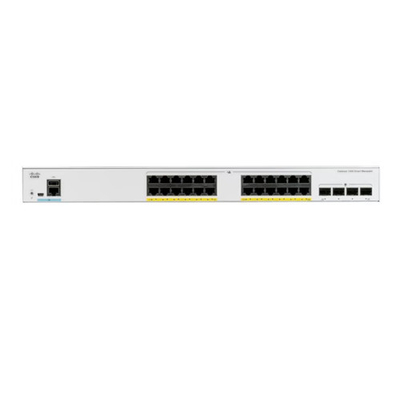 Cisco C1000-24P-4X-L chuyển đổi truy cập 24Gigabit Ethernet RJ45 PoE + Uplink giao diện 4 SFP + 195W