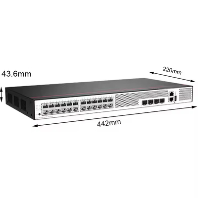 S5735S-L24T4X-A1 24 10/100/1000BASE-T Ethernet cổng 4 10 Gigabit SFP + AC nguồn điện truy cập chuyển đổi