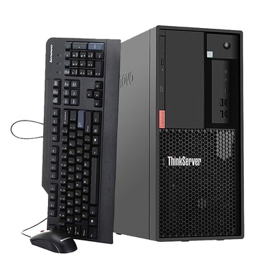 Lenovo TS90X máy tính văn phòng thương mại ERP máy chủ hệ thống tài chính E-2324G/16G/ 256G+2*1T