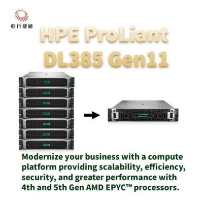 HPE ProLiant DL385 Gen11 Máy chủ lưu trữ rack an toàn và mạnh mẽ cho chuyển đổi số
