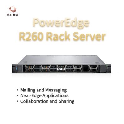 Máy chủ lưu trữ dạng rack Dell PowerEdge R260, máy chủ lưu trữ dữ liệu, máy chủ lưu trữ tùy chỉnh