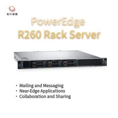 Máy chủ lưu trữ dạng rack Dell PowerEdge R260, máy chủ lưu trữ dữ liệu, máy chủ lưu trữ tùy chỉnh