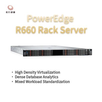 Dell PowerEdge R660 Rack Server, hệ thống lưu trữ flash, máy chủ CPU Xeon, máy chủ lưu trữ tùy chỉnh