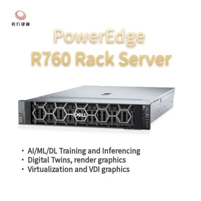 Máy chủ Rack Dell PowerEdge R760, hệ thống lưu trữ flash, máy chủ CPU Xeon