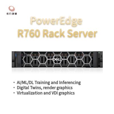 Máy chủ Rack Dell PowerEdge R760, hệ thống lưu trữ flash, máy chủ CPU Xeon