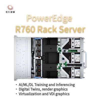 Máy chủ Rack Dell PowerEdge R760, hệ thống lưu trữ flash, máy chủ CPU Xeon