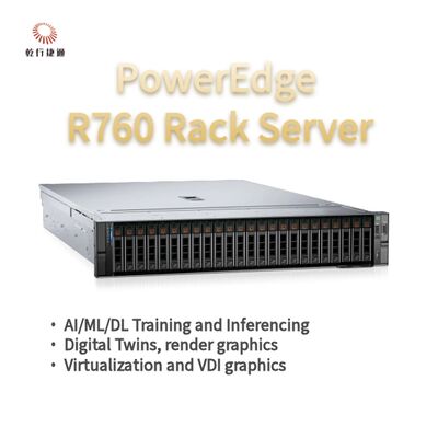 Máy chủ Rack Dell PowerEdge R760, hệ thống lưu trữ flash, máy chủ CPU Xeon