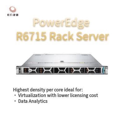 Dell PowerEdge R6715 Rack Server, máy chủ lưu trữ tùy chỉnh, máy chủ hai chiều