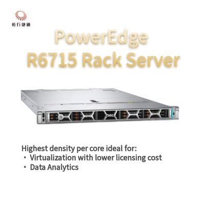 Dell PowerEdge R6715 Rack Server, máy chủ lưu trữ tùy chỉnh, máy chủ hai chiều