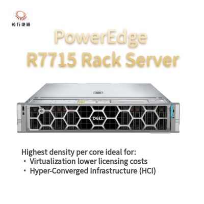 Dell PowerEdge R7715 Rack Storage Server, máy chủ lưu trữ tùy chỉnh, máy chủ hai chiều
