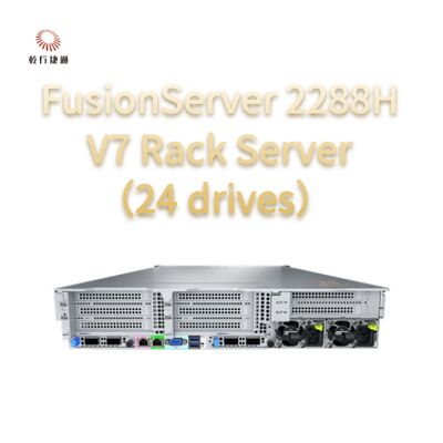 Máy chủ dạng rack FusionServer 2288H V7 (24 ổ đĩa) Hiệu suất mạnh mẽ, bộ xử lý Intel 8 lõi, máy chủ lưu trữ dữ liệu