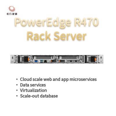 Dell PowerEdge R470 Máy chủ với 144 lõi 4TB DDR5 Bộ nhớ trong 1U Rack Form Factor