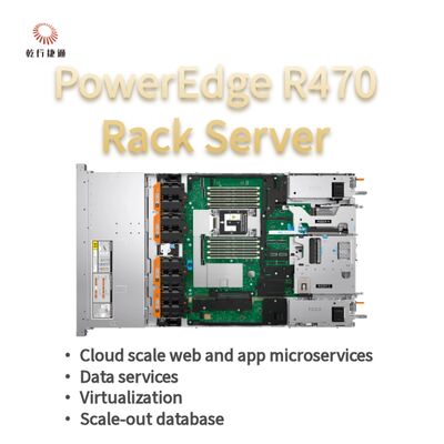 Dell PowerEdge R470 Máy chủ với 144 lõi 4TB DDR5 Bộ nhớ trong 1U Rack Form Factor