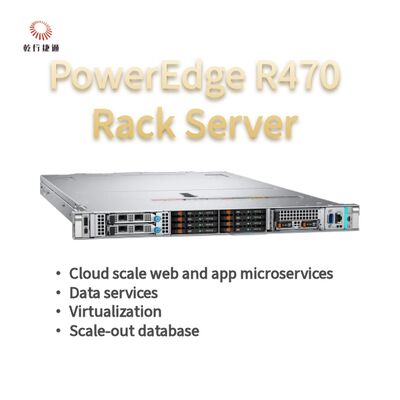 Dell PowerEdge R470 Máy chủ với 144 lõi 4TB DDR5 Bộ nhớ trong 1U Rack Form Factor