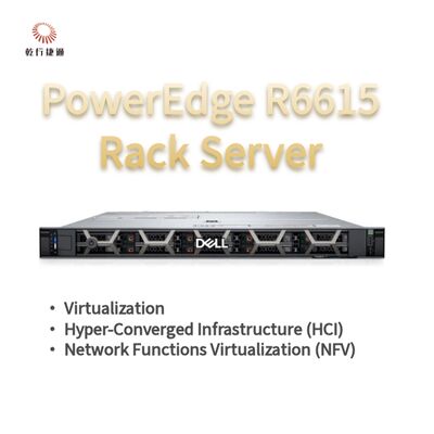 Dell PowerEdge R6615 1U Rack Server với 128 bộ nhớ và Direct Liquid Cooling, máy chủ lưu trữ tùy chỉnh, máy chủ 2 chiều