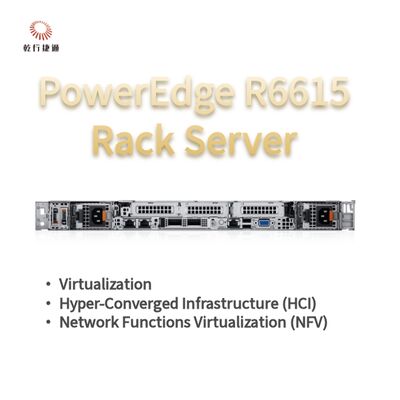 Dell PowerEdge R6615 1U Rack Server với 128 bộ nhớ và Direct Liquid Cooling, máy chủ lưu trữ tùy chỉnh, máy chủ 2 chiều