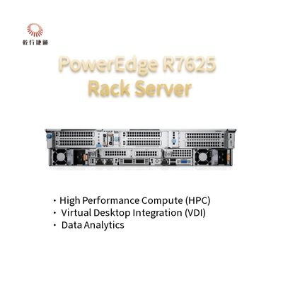 2U Two Socket PowerEdge R7625 Rack Server 4th Gen AMD EPYC TM Bộ xử lý lên đến 8x PCIe Gen5 khe cắm 12 X 2.5 "SATA / SAS SSD