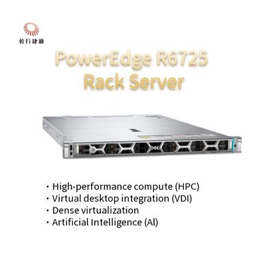 Máy chủ rack công nghệ cao PowerEdge R6725 1U với bộ xử lý AMD EPYC 9005 Series