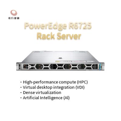 Máy chủ rack công nghệ cao PowerEdge R6725 1U với bộ xử lý AMD EPYC 9005 Series