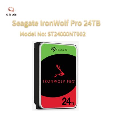 Seagate IronWolf Pro 24TB Model No: ST24000NT002