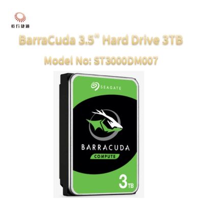 Ổ cứng Seagate BarraCuda 3.5" 3TB Mã số: ST3000DM007