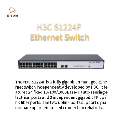 H3C S1224F Full Gigabit Unmanaged Ethernet Switch 24 Cổng Ethernet tự động cố định