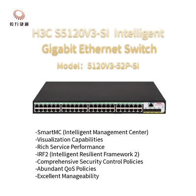 Bộ chuyển mạch Gigabit Ethernet thông minh màu xanh lá cây H3C S5120V3-SI S5120V3-52P-SI