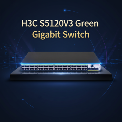 Bộ chuyển mạch Gigabit Ethernet thông minh màu xanh lá cây H3C S5120V3-SI S5120V3-52P-PWR-LI