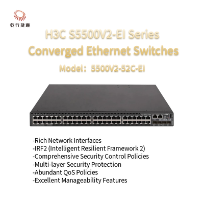 H3C S5500V2-EI Series S5500V2-52C-EI High-performance Converged Ethernet Switches