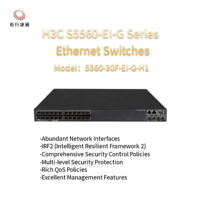 Bộ chuyển mạch Ethernet hiệu suất cao H3C S5560-EI-G Series 5560-30F-EI-G-H1