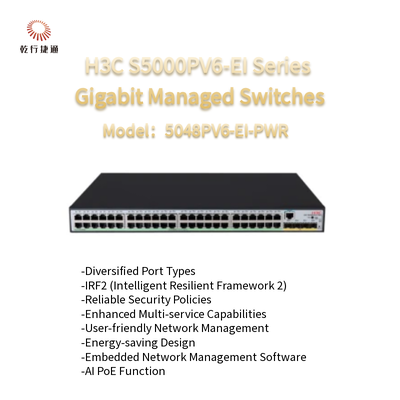 H3C S5000PV6-EI Series S5048PV6-EI-PWR Gigabit Managed Switches