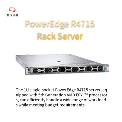 PowerEdge R4715 Máy chủ ổ cắm đơn 1U Được hỗ trợ bởi bộ xử lý AMD EPYC thế hệ thứ 5