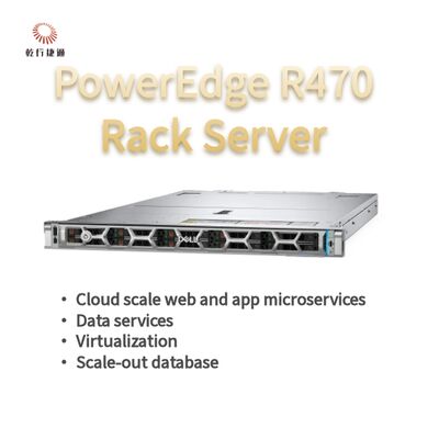 Dell PowerEdge R470 Máy chủ với 144 lõi 4TB DDR5 Bộ nhớ trong 1U Rack Form Factor