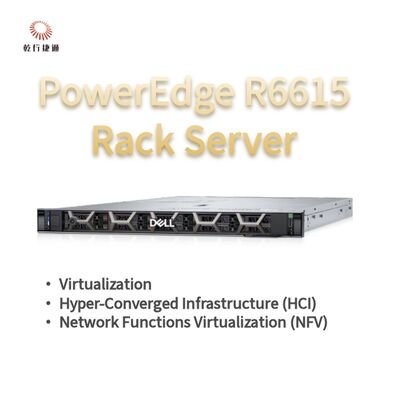 Dell PowerEdge R6615 1U Rack Server với 128 bộ nhớ và Direct Liquid Cooling, máy chủ lưu trữ tùy chỉnh, máy chủ 2 chiều